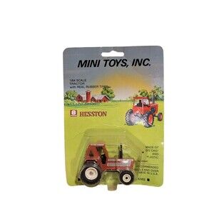 NIB Mini Toys Inc. 1/64 Hesston 130-90DT 4WD Tractor Die Cast And Plastic USA